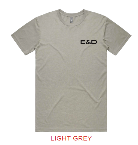 E&D Staple Tee — Ash