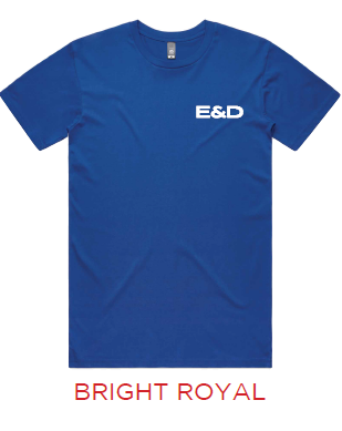 E&D Staple Tee — Royal Rush