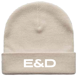 E&D Cuff Beanie — Bone
