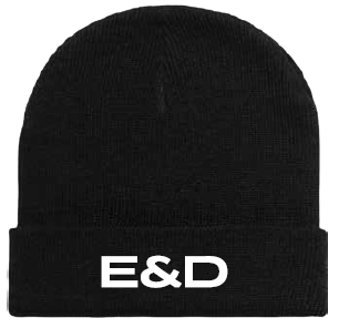 E&D Cuff Beanie — Black