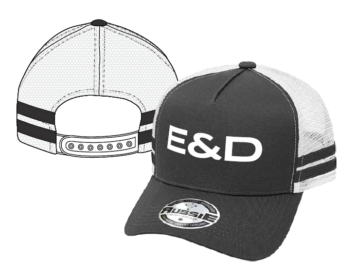 E&D Trucker Cap — Split Stripe